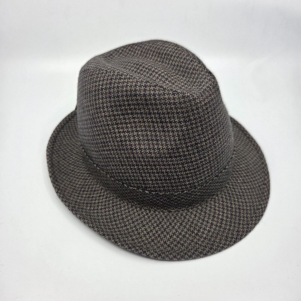 UBI Fedora Hat Men's M/L Plaid Classic Trilby Dress Hat New w/ Tags M4305